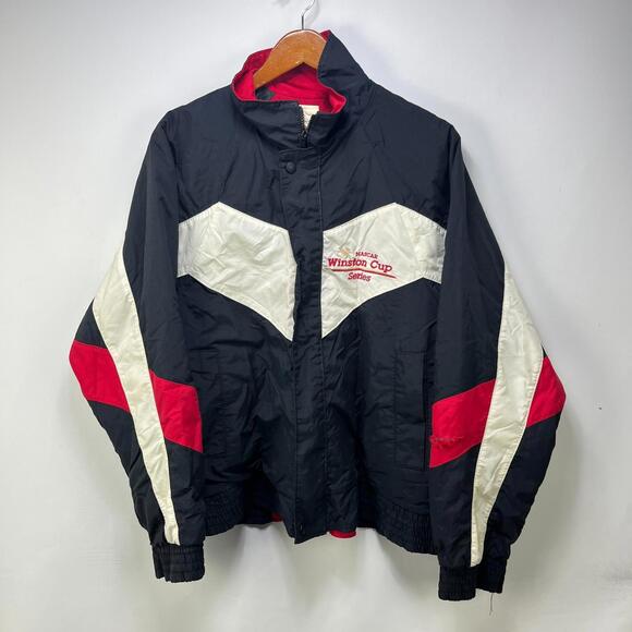Vintage 90s NASCAR Winston Cup Racing Jacket Medium - Picture 1 of 9